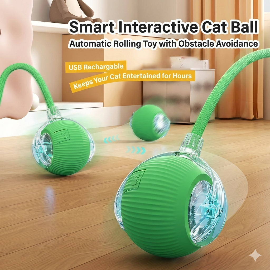 SmartCat™ Interactive Ball (Cats Go Crazy For This)
