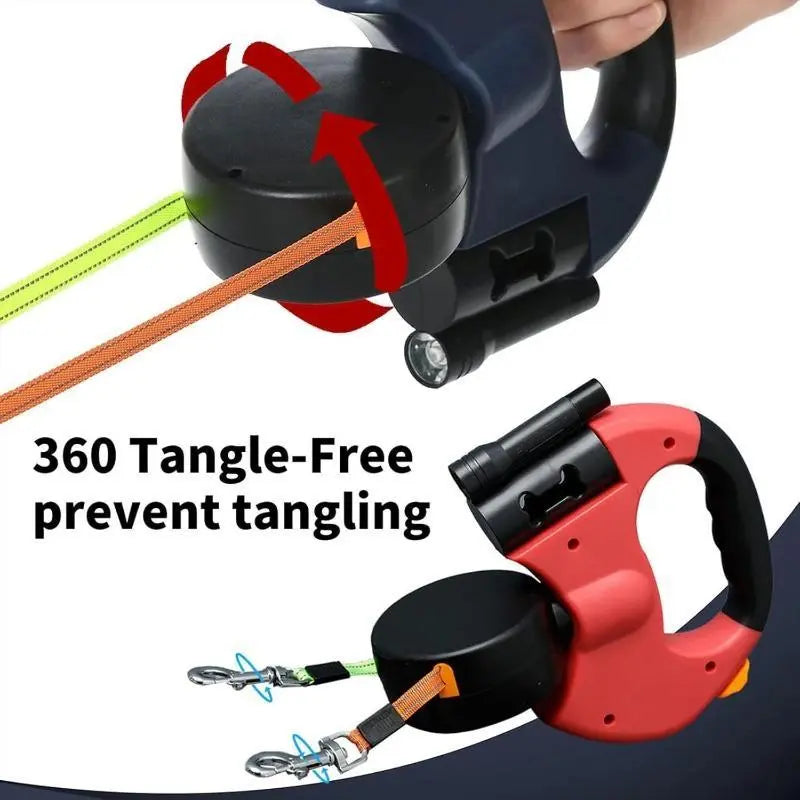 DuoControl™ Leash – Walk 2 Dogs Without Tangles