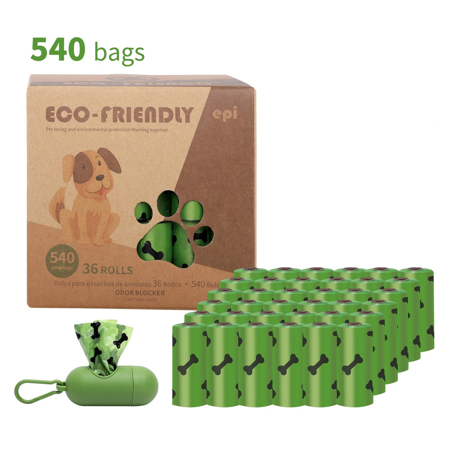 Disposable Dog Feces Bag EPI Biodegradable Pet Garbage Bag Dog Feces Bag